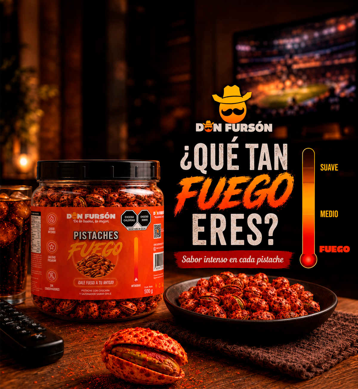Pistaches Fuego Don Fursón 500 g