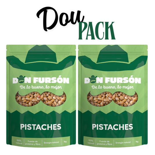 Duo Pack (Pistache Premium 2kg con Cáscara, Tostado y Salado (Dos Piezas de 1kg))