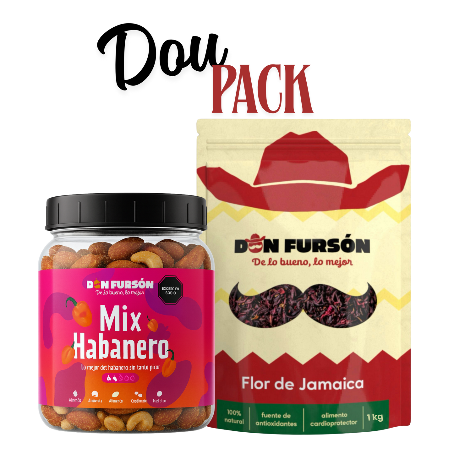 Duo Pack (Mix de Nueces Habanero y Flor de Jamaica 100% Natural)