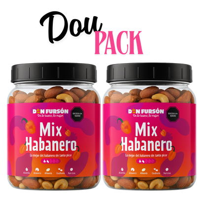 Duo Pack (2  Botes de Mix de Nueces Habanero 500g)