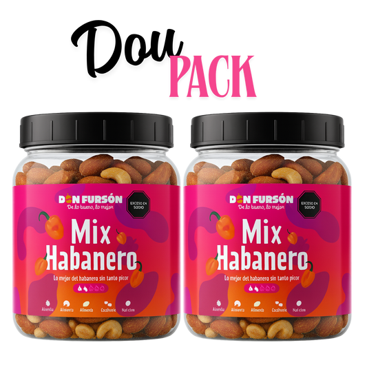 Duo Pack (2  Botes de Mix de Nueces Habanero 500g)