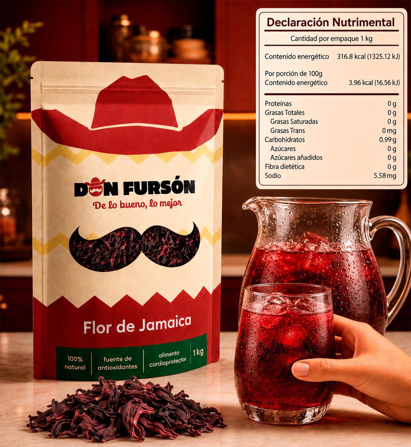 Flor de Jamaica - 1 kg