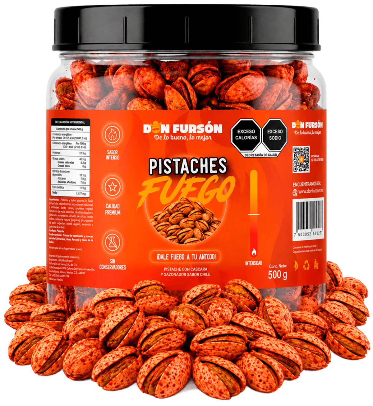 Pistaches Fuego Don Fursón 500 g
