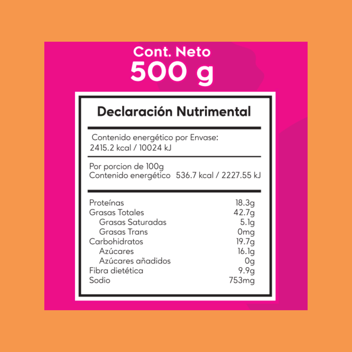 Duo Pack (2  Botes de Mix de Nueces Habanero 500g)